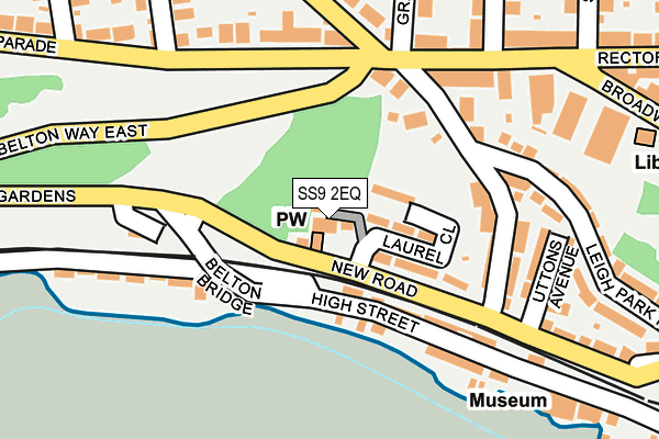 SS9 2EQ map - OS OpenMap – Local (Ordnance Survey) SS9 2EQ map - OS OpenMap – Local (Ordnance Survey)