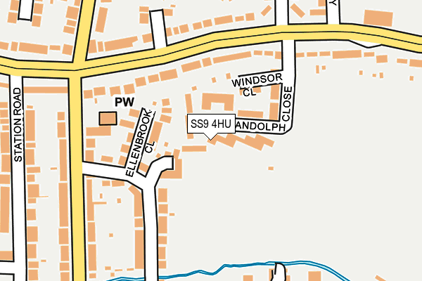 SS9 4HU map - OS OpenMap – Local (Ordnance Survey) SS9 4HU map - OS OpenMap – Local (Ordnance Survey)