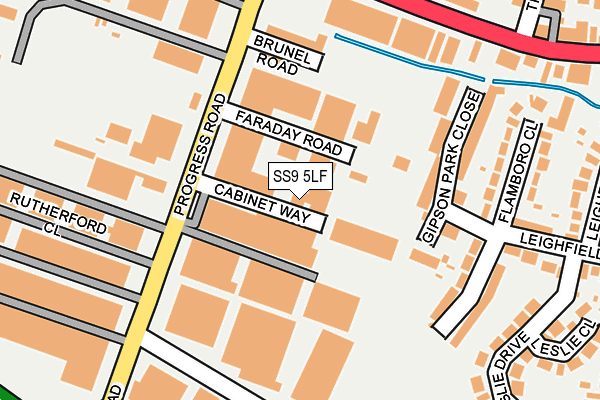 SS9 5LF map - OS OpenMap – Local (Ordnance Survey) SS9 5LF map - OS OpenMap – Local (Ordnance Survey)