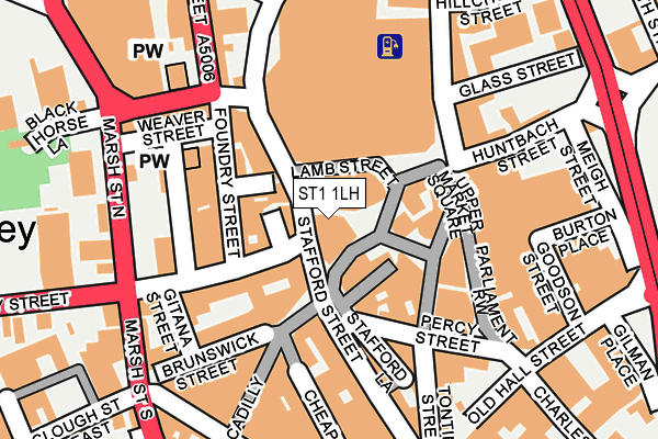 ST1 1LH map - OS OpenMap – Local (Ordnance Survey) ST1 1LH map - OS OpenMap – Local (Ordnance Survey)