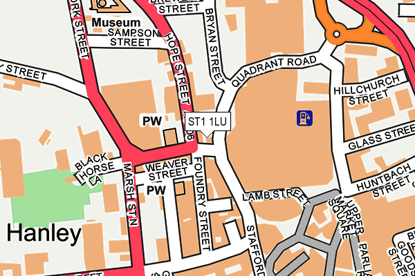 ST1 1LU map - OS OpenMap – Local (Ordnance Survey) ST1 1LU map - OS OpenMap – Local (Ordnance Survey)