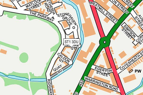ST1 3DU map - OS OpenMap – Local (Ordnance Survey) ST1 3DU map - OS OpenMap – Local (Ordnance Survey)