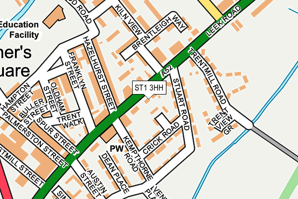 ST1 3HH map - OS OpenMap – Local (Ordnance Survey) ST1 3HH map - OS OpenMap – Local (Ordnance Survey)