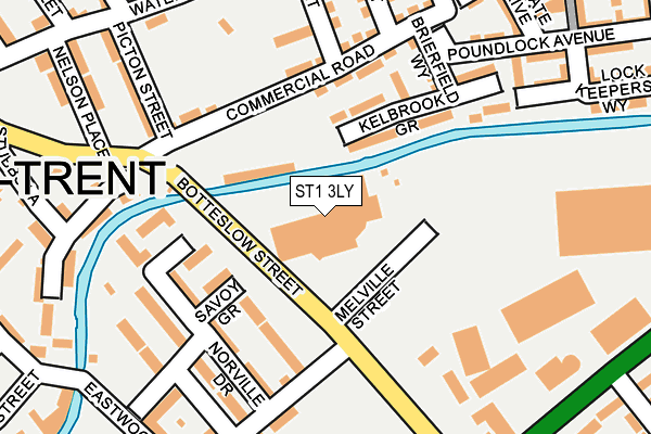 ST1 3LY map - OS OpenMap – Local (Ordnance Survey) ST1 3LY map - OS OpenMap – Local (Ordnance Survey)