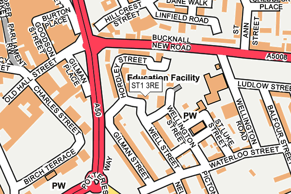 ST1 3RE map - OS OpenMap – Local (Ordnance Survey) ST1 3RE map - OS OpenMap – Local (Ordnance Survey)