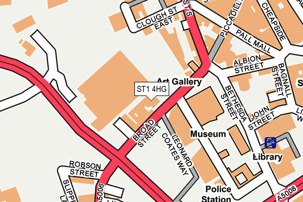 ST1 4HG map - OS OpenMap – Local (Ordnance Survey) ST1 4HG map - OS OpenMap – Local (Ordnance Survey)