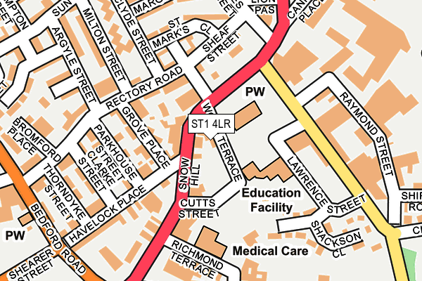 ST1 4LR map - OS OpenMap – Local (Ordnance Survey) ST1 4LR map - OS OpenMap – Local (Ordnance Survey)