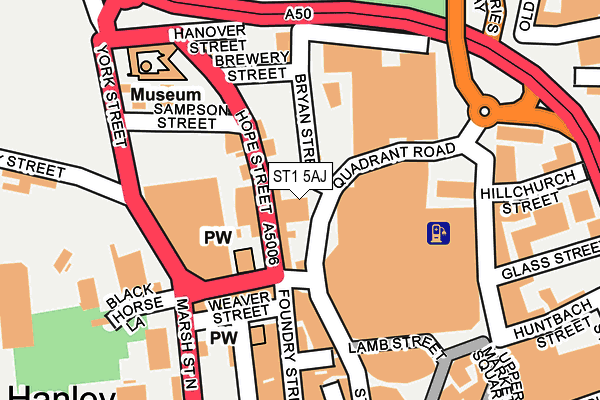 ST1 5AJ map - OS OpenMap – Local (Ordnance Survey) ST1 5AJ map - OS OpenMap – Local (Ordnance Survey)