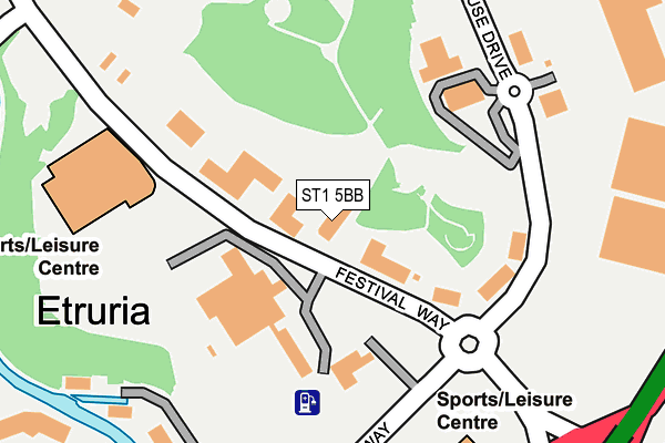 ST1 5BB map - OS OpenMap – Local (Ordnance Survey) ST1 5BB map - OS OpenMap – Local (Ordnance Survey)