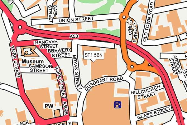 ST1 5BN map - OS OpenMap – Local (Ordnance Survey) ST1 5BN map - OS OpenMap – Local (Ordnance Survey)