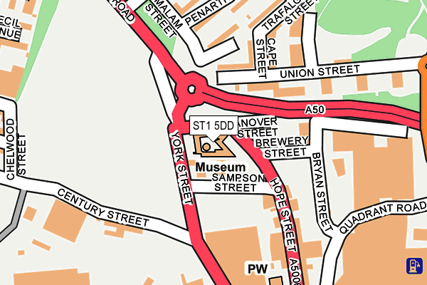 ST1 5DD map - OS OpenMap – Local (Ordnance Survey) ST1 5DD map - OS OpenMap – Local (Ordnance Survey)