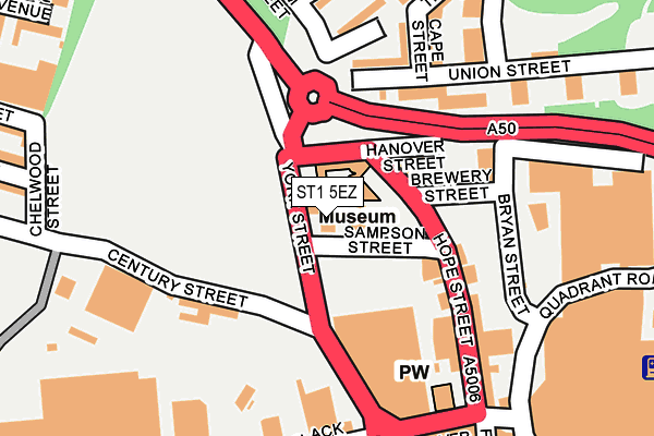 ST1 5EZ map - OS OpenMap – Local (Ordnance Survey) ST1 5EZ map - OS OpenMap – Local (Ordnance Survey)