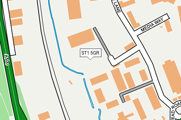 ST1 5GR map - OS OpenMap – Local (Ordnance Survey) ST1 5GR map - OS OpenMap – Local (Ordnance Survey)