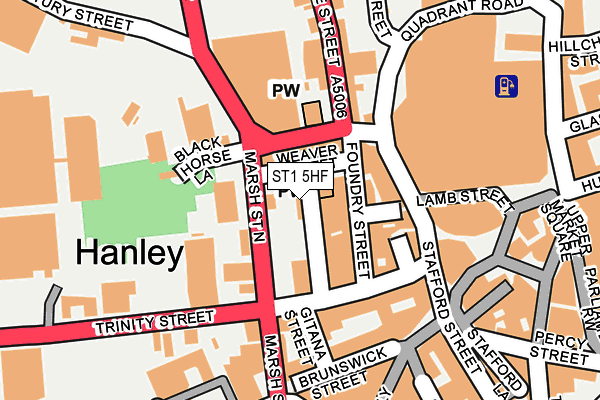 ST1 5HF map - OS OpenMap – Local (Ordnance Survey) ST1 5HF map - OS OpenMap – Local (Ordnance Survey)