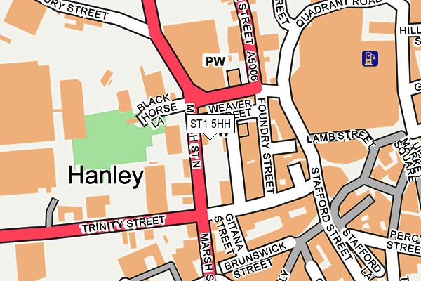 ST1 5HH map - OS OpenMap – Local (Ordnance Survey) ST1 5HH map - OS OpenMap – Local (Ordnance Survey)