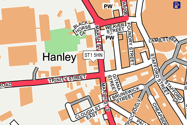 ST1 5HN map - OS OpenMap – Local (Ordnance Survey) ST1 5HN map - OS OpenMap – Local (Ordnance Survey)