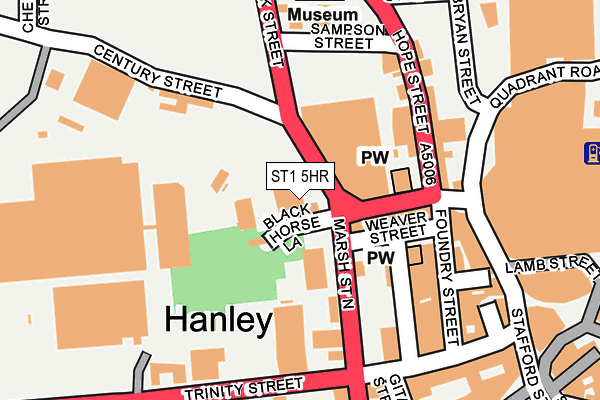 ST1 5HR map - OS OpenMap – Local (Ordnance Survey) ST1 5HR map - OS OpenMap – Local (Ordnance Survey)