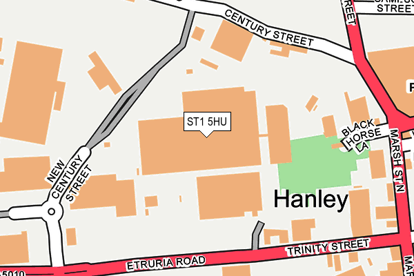 ST1 5HU map - OS OpenMap – Local (Ordnance Survey) ST1 5HU map - OS OpenMap – Local (Ordnance Survey)