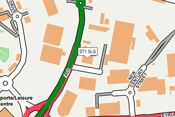 ST1 5LG map - OS OpenMap – Local (Ordnance Survey) ST1 5LG map - OS OpenMap – Local (Ordnance Survey)