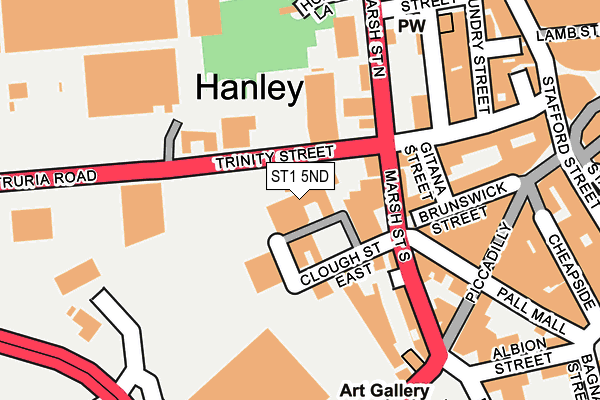 ST1 5ND map - OS OpenMap – Local (Ordnance Survey) ST1 5ND map - OS OpenMap – Local (Ordnance Survey)