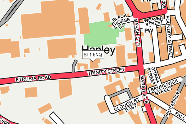 ST1 5NQ map - OS OpenMap – Local (Ordnance Survey) ST1 5NQ map - OS OpenMap – Local (Ordnance Survey)