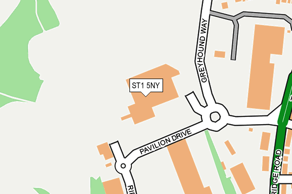 ST1 5NY map - OS OpenMap – Local (Ordnance Survey) ST1 5NY map - OS OpenMap – Local (Ordnance Survey)