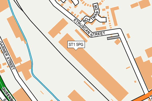 ST1 5PG map - OS OpenMap – Local (Ordnance Survey) ST1 5PG map - OS OpenMap – Local (Ordnance Survey)