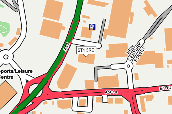 ST1 5RE map - OS OpenMap – Local (Ordnance Survey) ST1 5RE map - OS OpenMap – Local (Ordnance Survey)