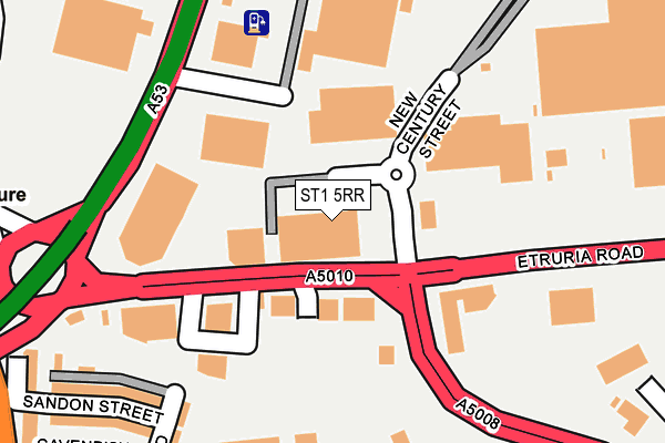 ST1 5RR map - OS OpenMap – Local (Ordnance Survey) ST1 5RR map - OS OpenMap – Local (Ordnance Survey)