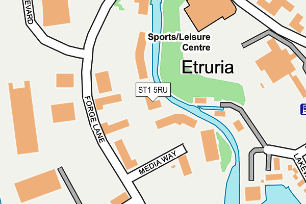 ST1 5RU map - OS OpenMap – Local (Ordnance Survey) ST1 5RU map - OS OpenMap – Local (Ordnance Survey)