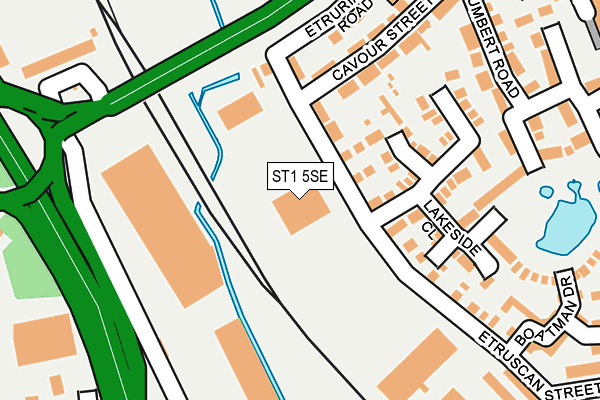 ST1 5SE map - OS OpenMap – Local (Ordnance Survey) ST1 5SE map - OS OpenMap – Local (Ordnance Survey)