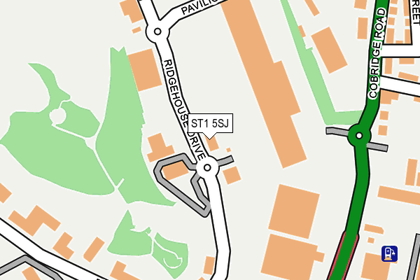 ST1 5SJ map - OS OpenMap – Local (Ordnance Survey) ST1 5SJ map - OS OpenMap – Local (Ordnance Survey)