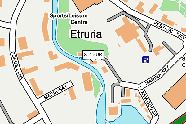 ST1 5UR map - OS OpenMap – Local (Ordnance Survey) ST1 5UR map - OS OpenMap – Local (Ordnance Survey)