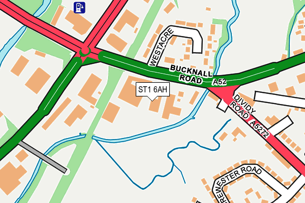 ST1 6AH map - OS OpenMap – Local (Ordnance Survey) ST1 6AH map - OS OpenMap – Local (Ordnance Survey)
