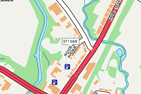 ST1 6AW map - OS OpenMap – Local (Ordnance Survey) ST1 6AW map - OS OpenMap – Local (Ordnance Survey)