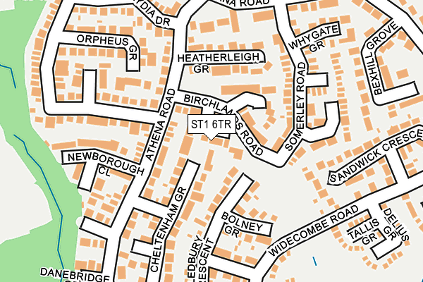 ST1 6TR map - OS OpenMap – Local (Ordnance Survey) ST1 6TR map - OS OpenMap – Local (Ordnance Survey)