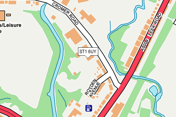 ST1 6UY map - OS OpenMap – Local (Ordnance Survey) ST1 6UY map - OS OpenMap – Local (Ordnance Survey)