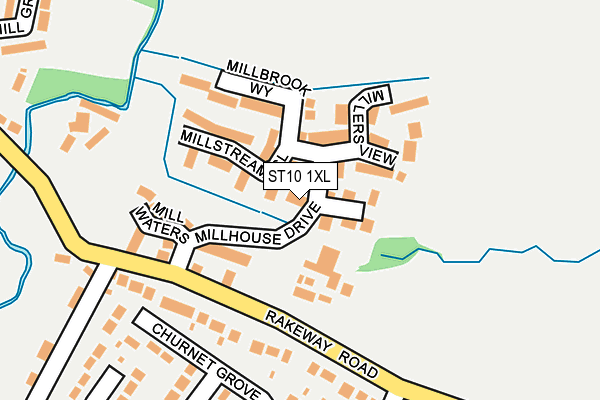 ST10 1XL map - OS OpenMap – Local (Ordnance Survey) ST10 1XL map - OS OpenMap – Local (Ordnance Survey)