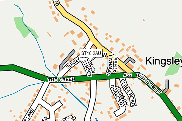 ST10 2AU map - OS OpenMap – Local (Ordnance Survey) ST10 2AU map - OS OpenMap – Local (Ordnance Survey)