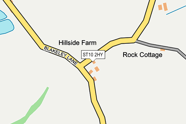 ST10 2HY map - OS OpenMap – Local (Ordnance Survey)