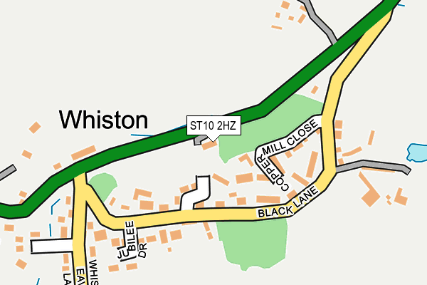 ST10 2HZ map - OS OpenMap – Local (Ordnance Survey) ST10 2HZ map - OS OpenMap – Local (Ordnance Survey)