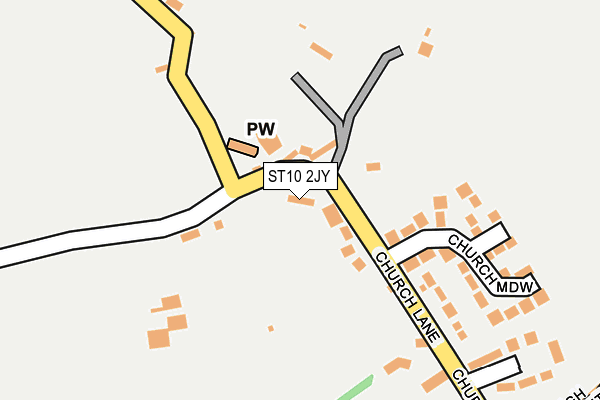 ST10 2JY map - OS OpenMap – Local (Ordnance Survey) ST10 2JY map - OS OpenMap – Local (Ordnance Survey)