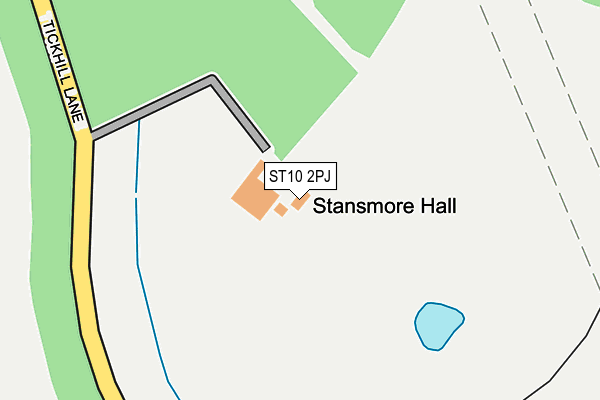 ST10 2PJ map - OS OpenMap – Local (Ordnance Survey)