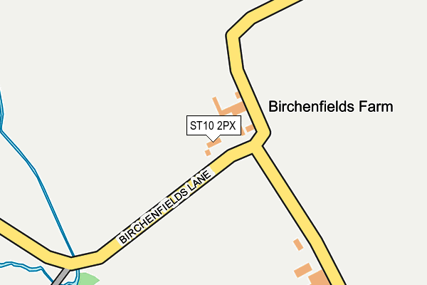 ST10 2PX map - OS OpenMap – Local (Ordnance Survey) ST10 2PX map - OS OpenMap – Local (Ordnance Survey)
