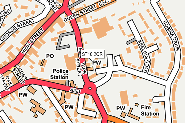ST10 2QR map - OS OpenMap – Local (Ordnance Survey) ST10 2QR map - OS OpenMap – Local (Ordnance Survey)