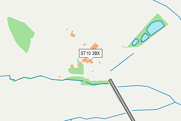 ST10 3BX map - OS OpenMap – Local (Ordnance Survey) ST10 3BX map - OS OpenMap – Local (Ordnance Survey)