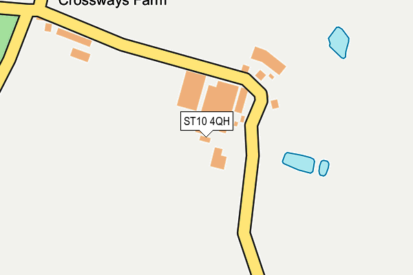 ST10 4QH map - OS OpenMap – Local (Ordnance Survey)