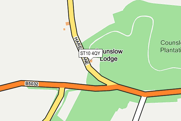 ST10 4QY map - OS OpenMap – Local (Ordnance Survey)