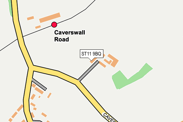 ST11 9BQ map - OS OpenMap – Local (Ordnance Survey) ST11 9BQ map - OS OpenMap – Local (Ordnance Survey)