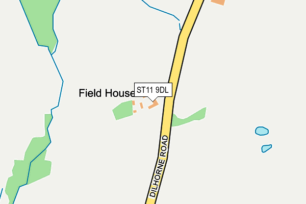 ST11 9DL map - OS OpenMap – Local (Ordnance Survey) ST11 9DL map - OS OpenMap – Local (Ordnance Survey)